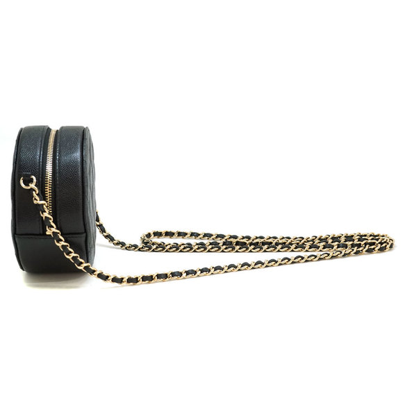 Chanel Black Bag Pouch Shoulder Chain - Picture 1 of 10